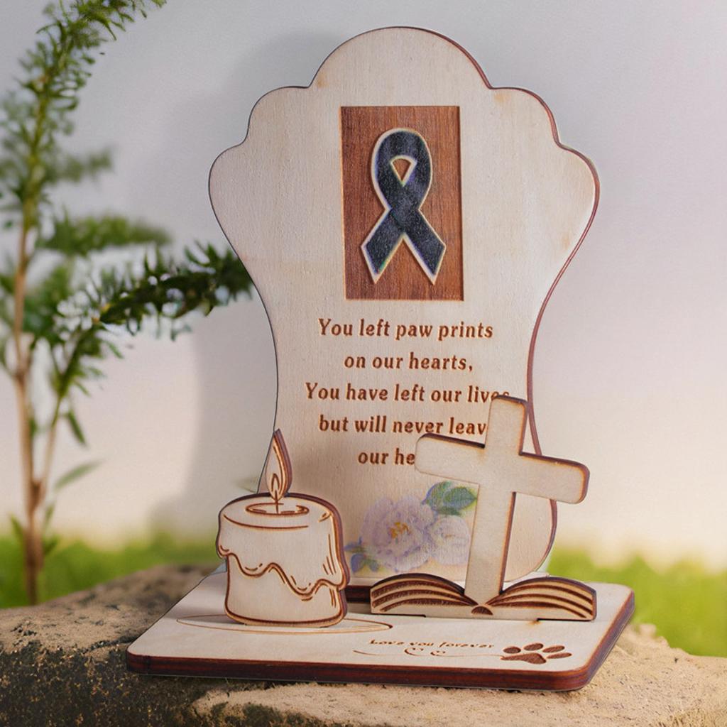 Мемориальная доска для животных, значимая для выражения сочувствия, мемориальная доска для животных, деревянный декор стола для кошек и собак