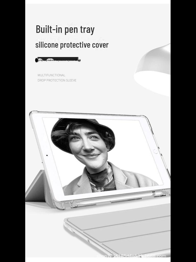 "Кожаный защитный чехол со слотом для ручки для iPad 10.2 & Air 4/5, Мягкий чехол"