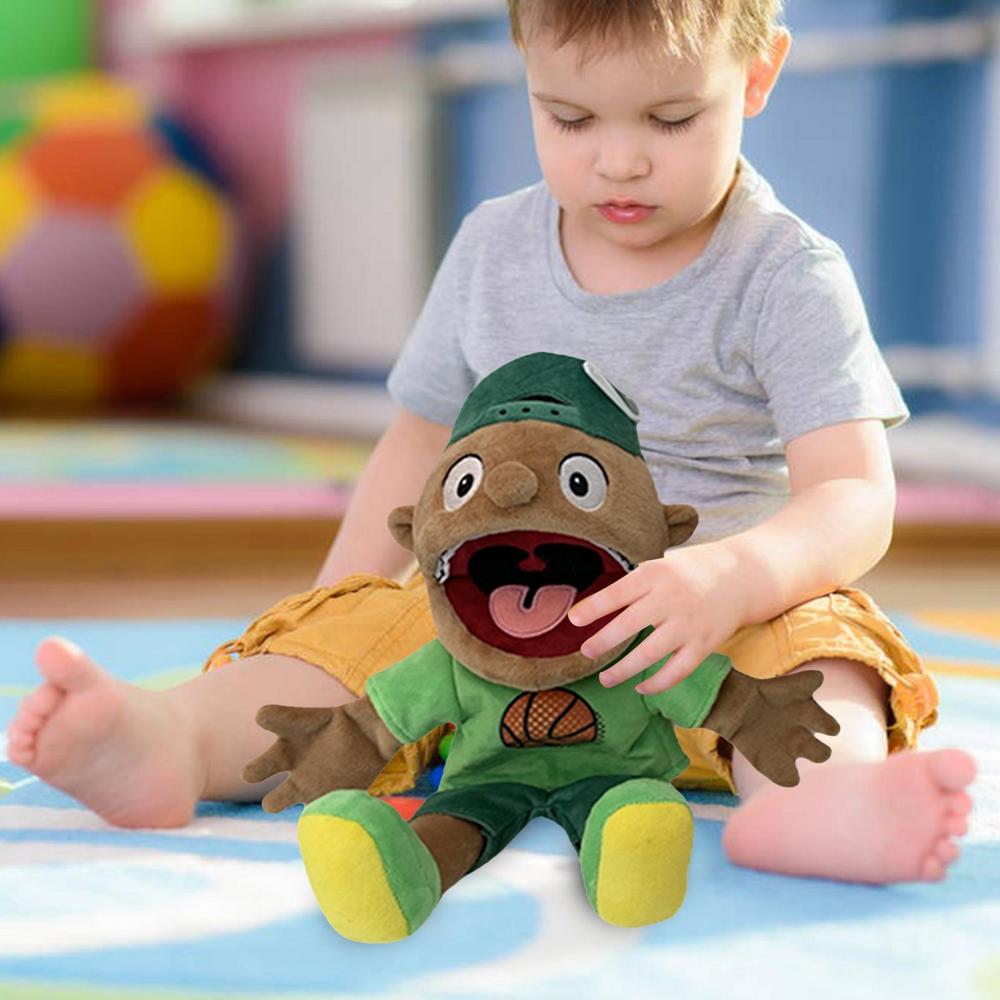 1/3pcs Boy Jeffy Hand Puppet Cody Junior Joseph Plush Doll Stuffed Toy with Movable Mouth for Play House Kid Child Birthday Gift