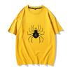 Мужская летняя хлопковая футболка с рисунком паука, топы, футболки, мужская повседневная одежда с круглым вырезом, женская с коротким рукавом, уличная одежда Харадзюку