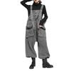 Women Large Size Loose Overalls Jumpsuit Overalls High Waist Denim Overalls