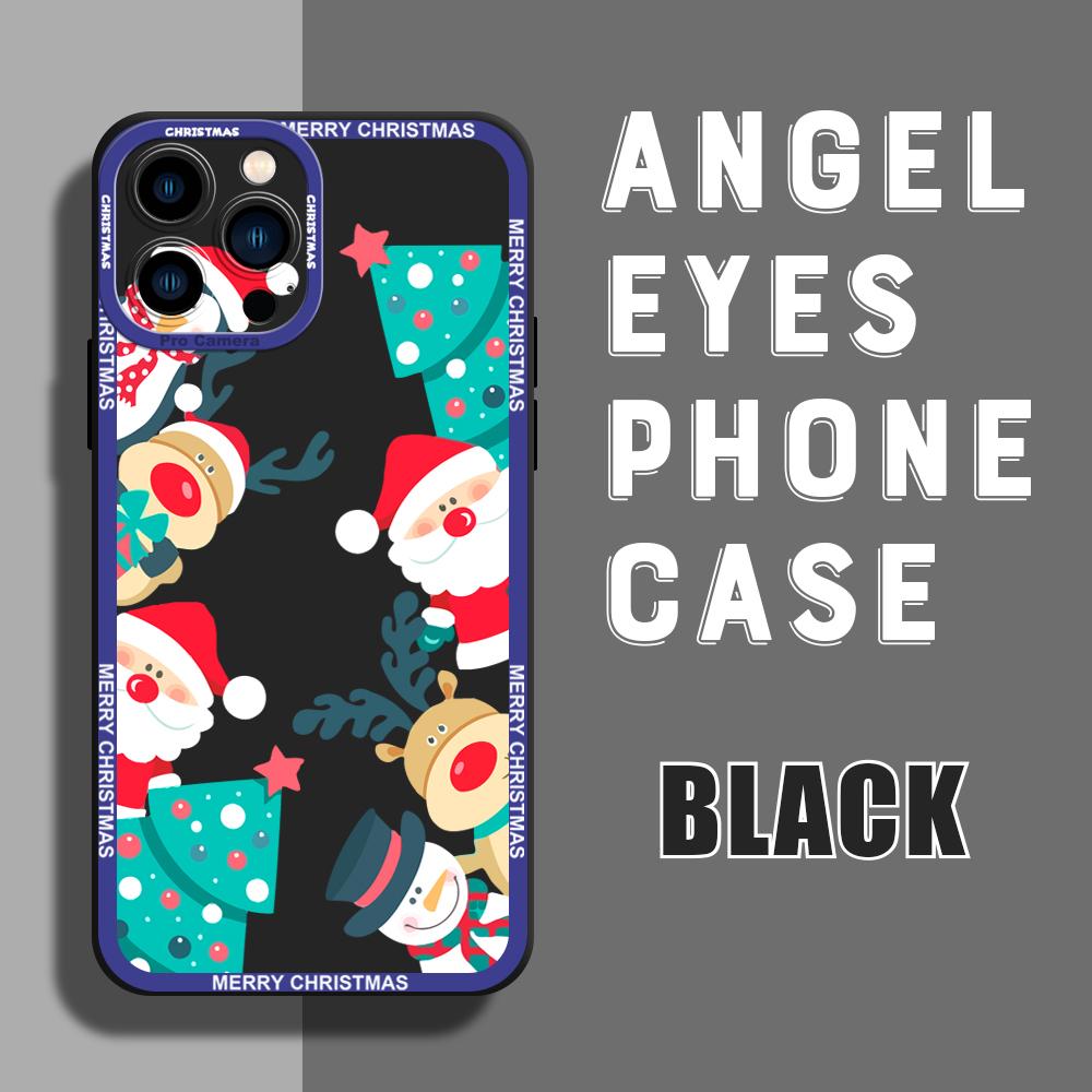 For iPhone 16 15 14 Pro Max Redmi Note 13 12 Pro Samsung S25 S24 Ultra A13 A14 A15 A16 Deer Snowman Design Soft Silicone Shockproof Case