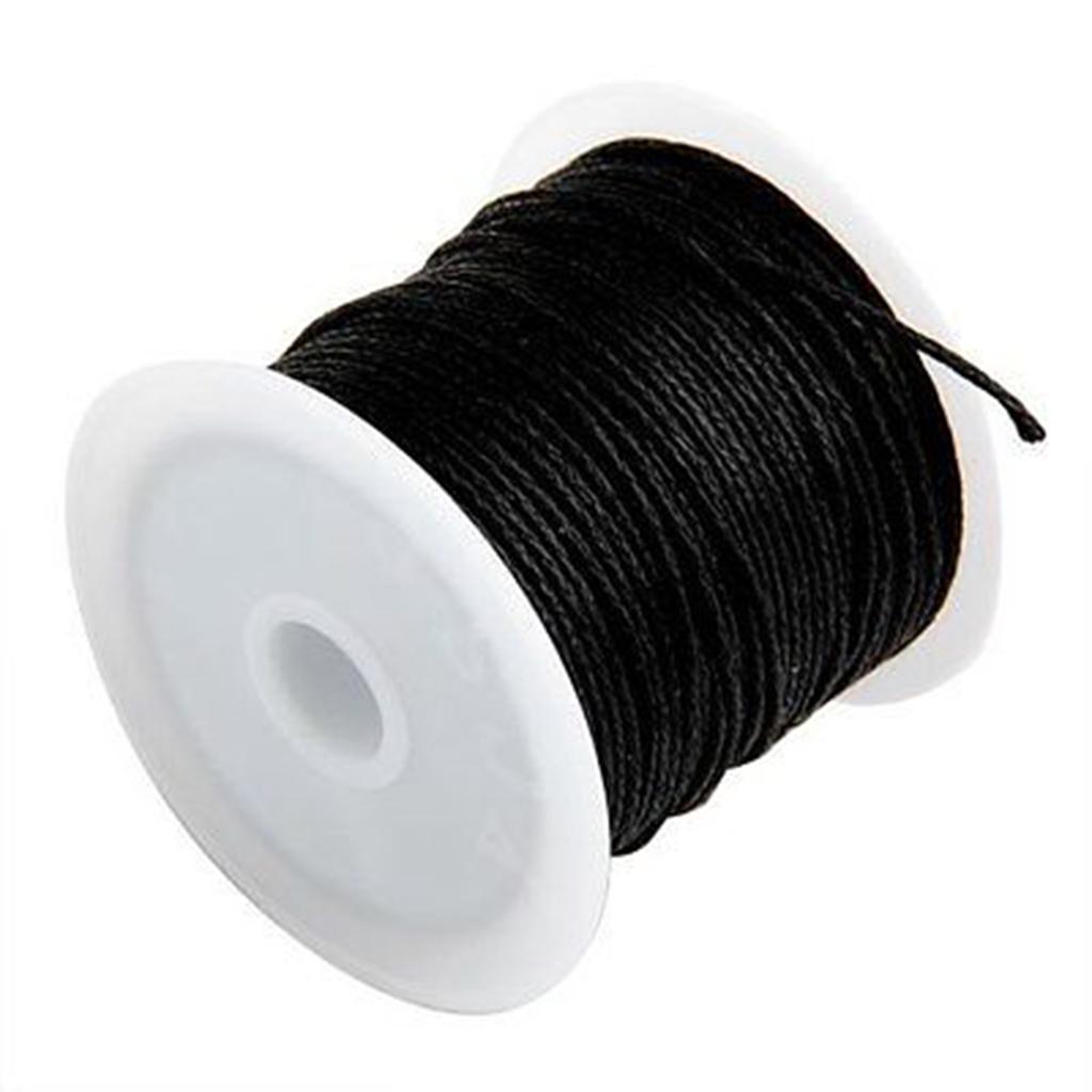 24 м черная эластичная эластичная линия, круглый шнур для бисера, веревка, катушка с нитью