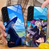 Чехол для мобильного телефона Wandering Witch Elaina из стекла для Samsung Galaxy A56 55 54 53 52 51 36 35 34 23 16 15 5G Цветная обложка