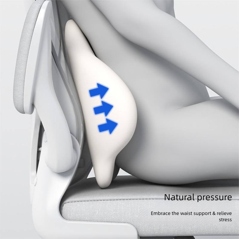 Cushion For Long-Term Sitting Backrest Cushion Waist Pad Ergonomic Pillow Memory Back Car Seat Relieve Back Pain Office for