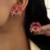 Creative Women Earrings Cartoon Starfish Earrings Gift Crab Studs for Girls Ladies