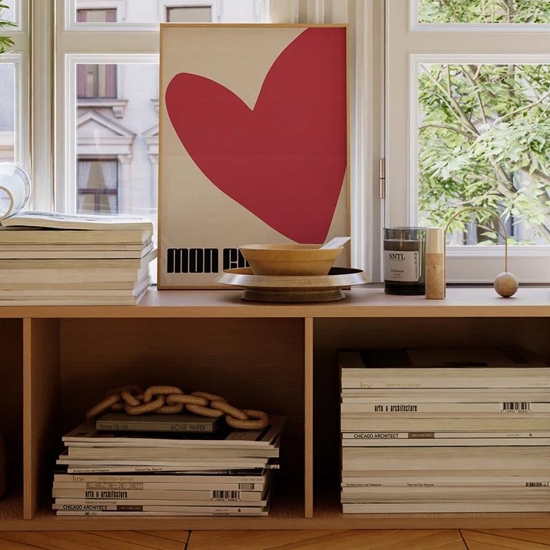 Trendy Art Posters Love Is Love Canvas Painting Bold Typography Print Desire Modern Wall Art Pictures for Room Home Decoration