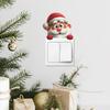 Мультяшный и Милый Санта-Клаус, Украшение для Дома для Входа в Гостиную, Наклейки на Выключатель и Стену