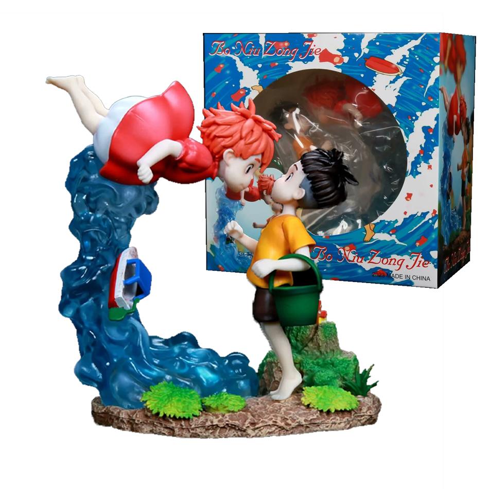 Ponyo On The Cliff Figure Ponyo Sousky Seagal Figure Pvc Gk Statue Anime Action Figurine Model Doll Collection Toy Kid Gift