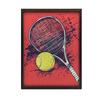 Plakat Tenisowa Pasja Plakat Tenisowa Pasja, 70X100 Cm, Rama Drewniana Jasny Dąb, Papier Matowy 230 Gsm