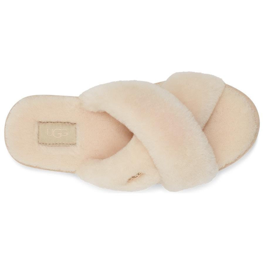 UGG Женские Ayana Пушистые Перекрещивающиеся Ремешки Натуральный 1138116-NAT