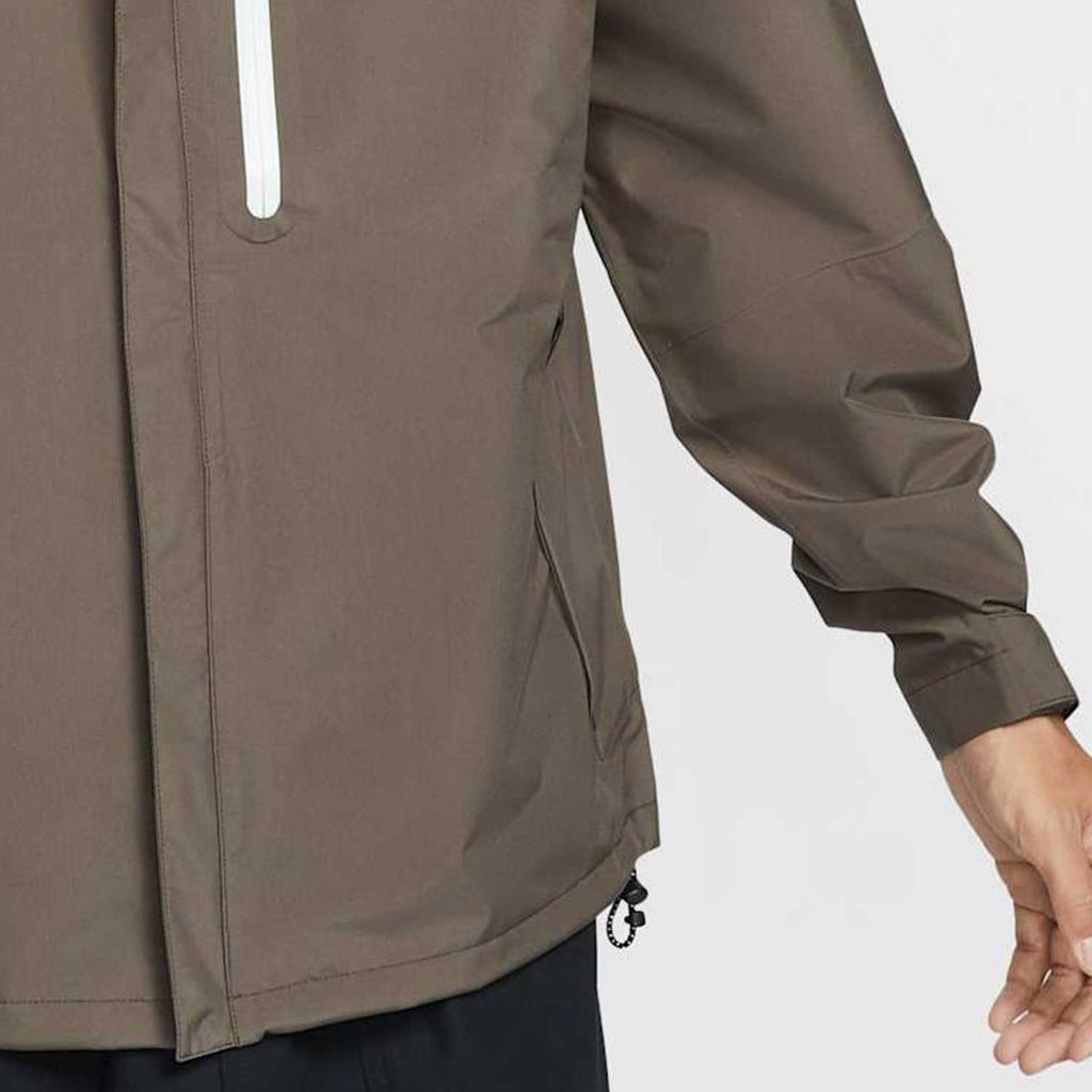 Nike Удобная, приятная для кожи, модная, универсальная, мужская куртка с капюшоном, коричневая DM5500-004