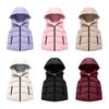 Kids Girls Winter Hooded Vest Sleeveless Warm Coat