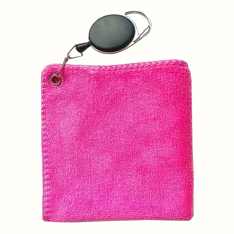 Улучшенное полотенце для гольфа с выдвижным крючком — прочная и хорошо впитывающая салфетка двойного назначения для гольфистов, доступная в нескольких цветах