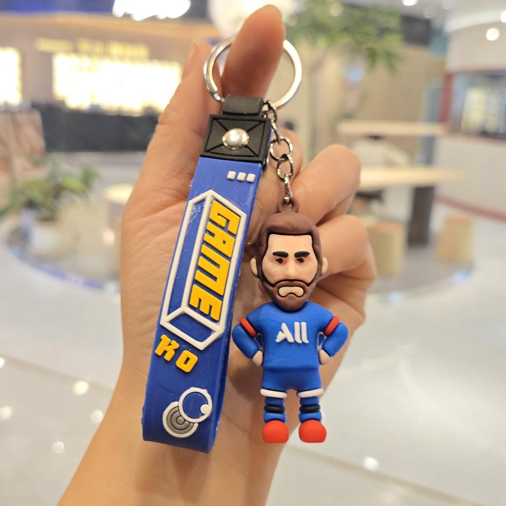 Новый мультяшный брелок-подвеска в виде спортивной звезды, персонализированная кукла в джерси, брелок для ключей, подвеска для рюкзака, маленький подарок.