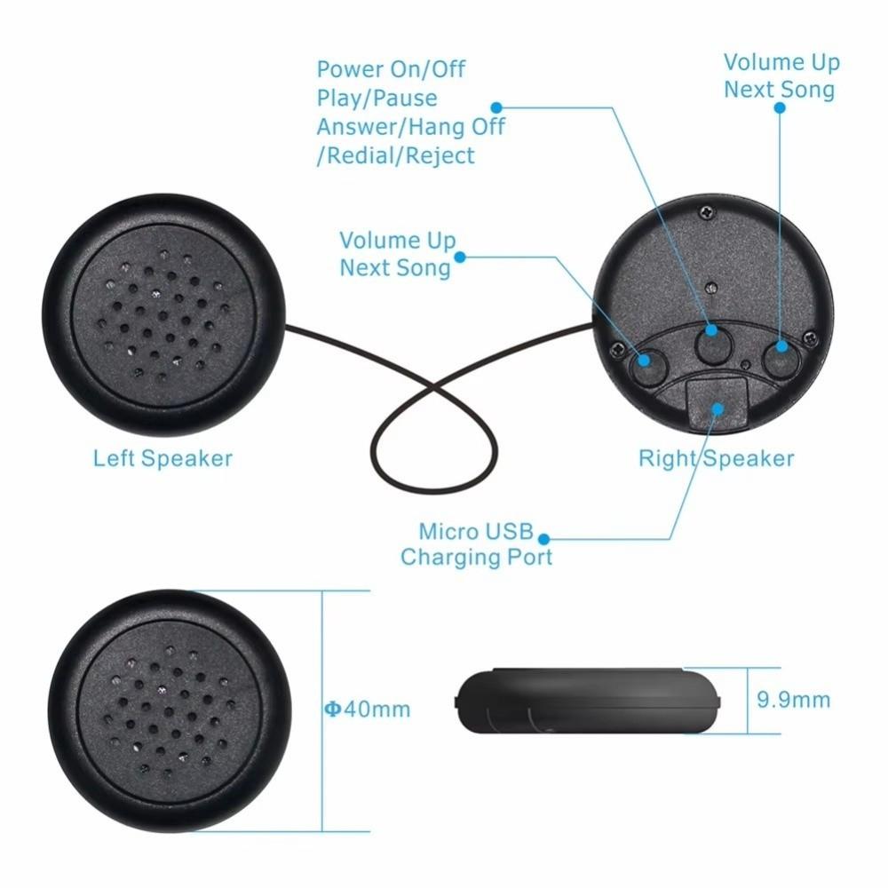 Thin Speakers Bluetooth Headphones Eye Mask Soft Plush Speakers Headband Not-in-Ear Design