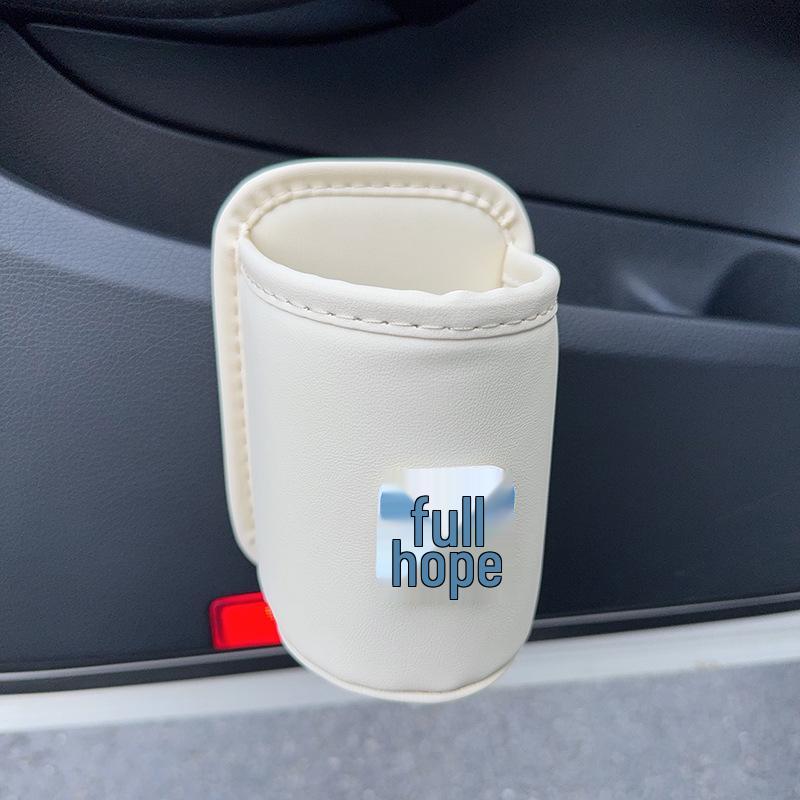 Car Seat & Door Cup Holder: Fixed Backrest Storage & Side-Mounted Drink Holder