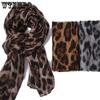 1PC Outdoor Travel Sunscreen Gauze Scarves Classic Windproof Cold-proof Leopard Printed Scarf Shawls