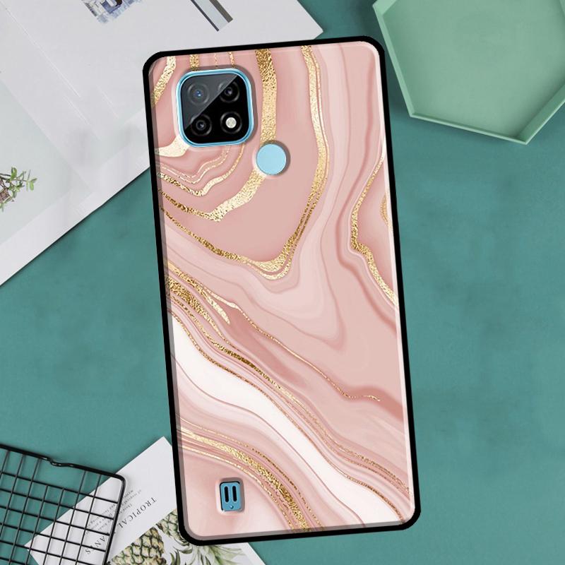 Love Rose Gold Style For Realme GT Neo 2 3 Master 8i 9i 8 9 Pro Plus C35 Case For OnePlus 9 10 Pro 9R 10R Nord2