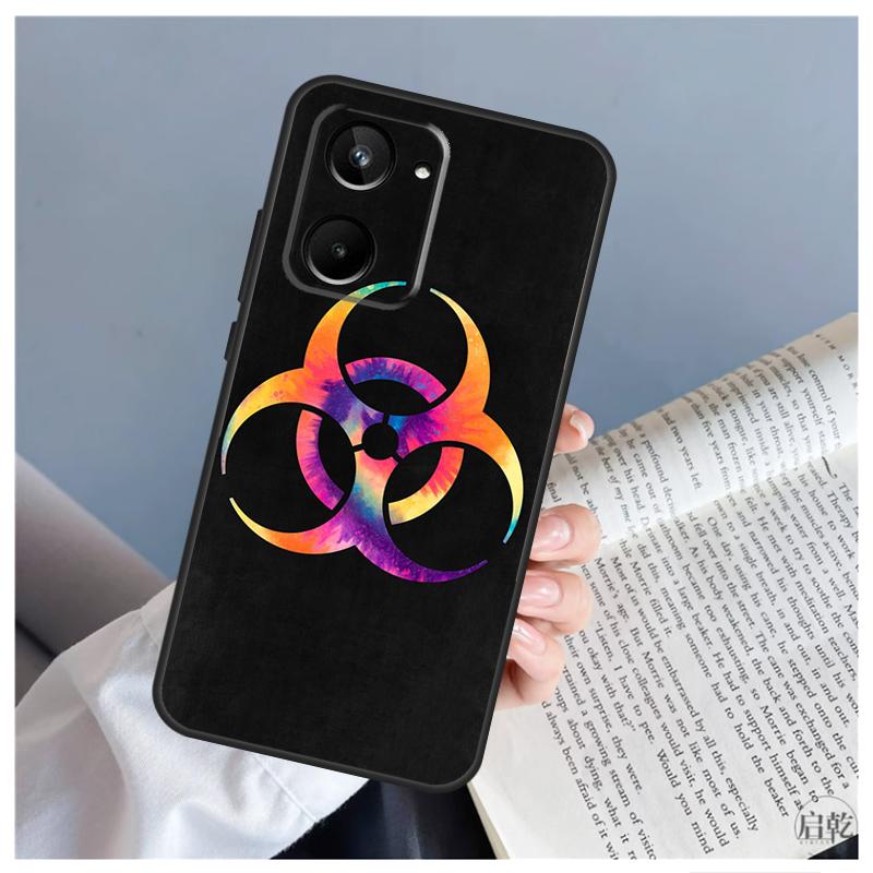 Biohazard Symbol Logo Case For Realme C51 C55 C53 C35 C33 C30 C67 C21Y C25s C15 9 10 11 12 Pro Plus GT Neo 5 Cover