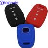 Jingyuqin 4 Buttons SILICONE CAR KEY FOB COVER CASE SHELL FOR HONDA ACCORD CIVIC CRV JAZZ HR-V HRV Vezel 2015 2016 REMOTE
