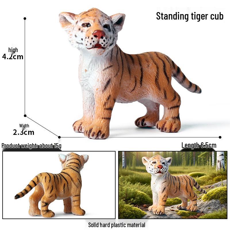 Cute Animal Models: Japanese Raccoon, Flying Squirrel, Monkey, Rabbit, Squirrel, Shiba Inu, Tiger, Lion, Lizard Toy Set