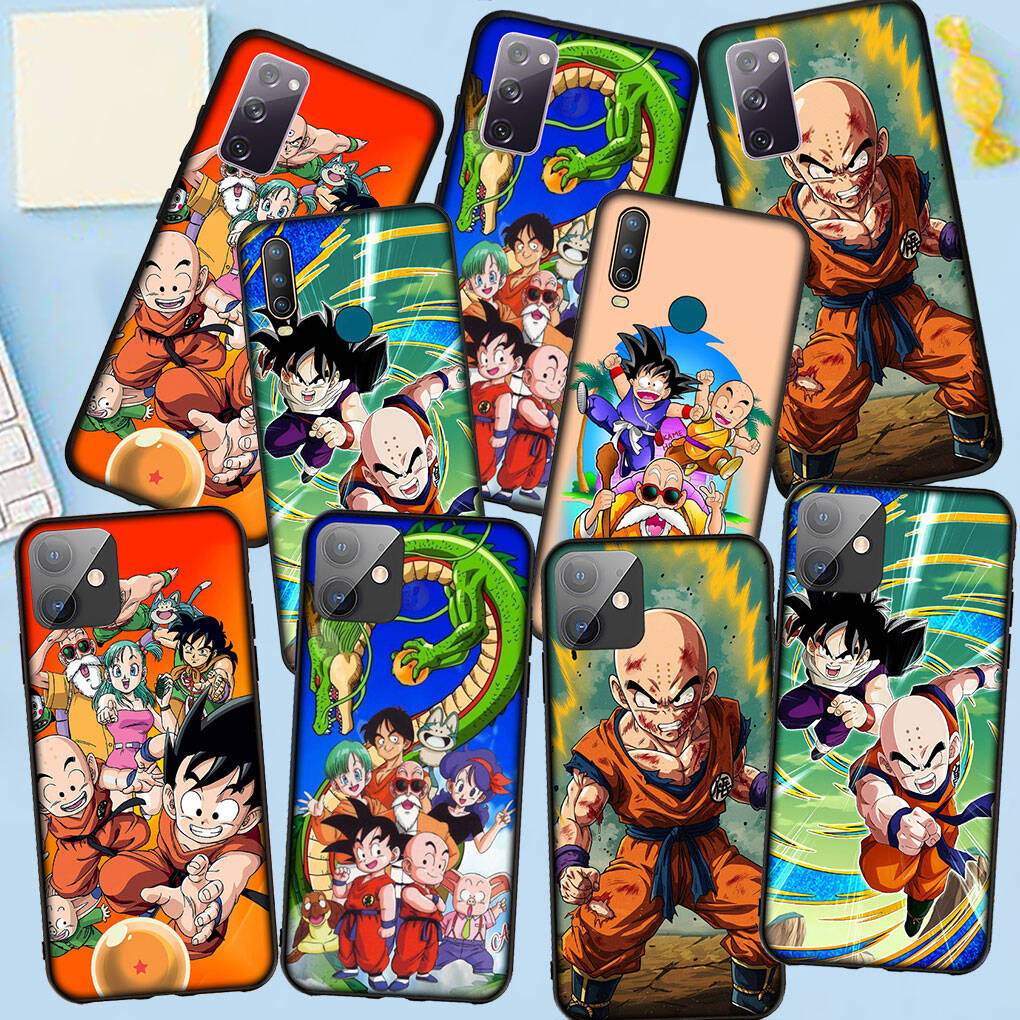 Чехол для телефона для iPhone 17 15 16 Plus Xiaomi Poco X7 X6 F8 F7 C85 C75 C71 Redmi Note 14 12 11 13 Pro Max A4 14C 13C 15C Криллин Аниме Dragon Gokus Ball