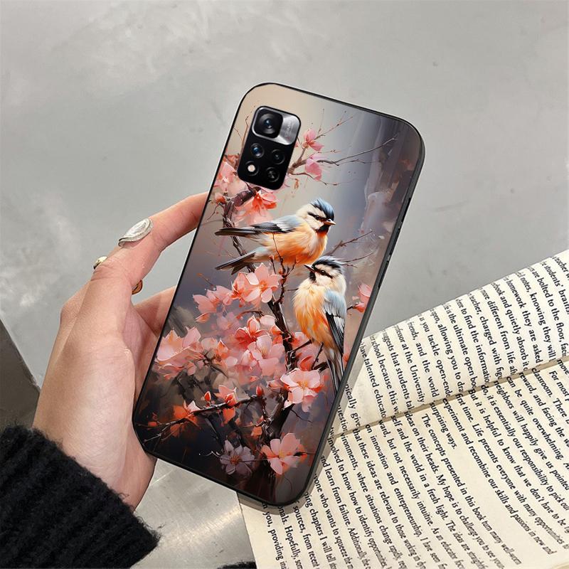 Чехол для телефона с птицами для Xiaomi Redmi note 13 12 Pro 11S 11 10 Pro 10S 12S Redmi 10 13C 9C