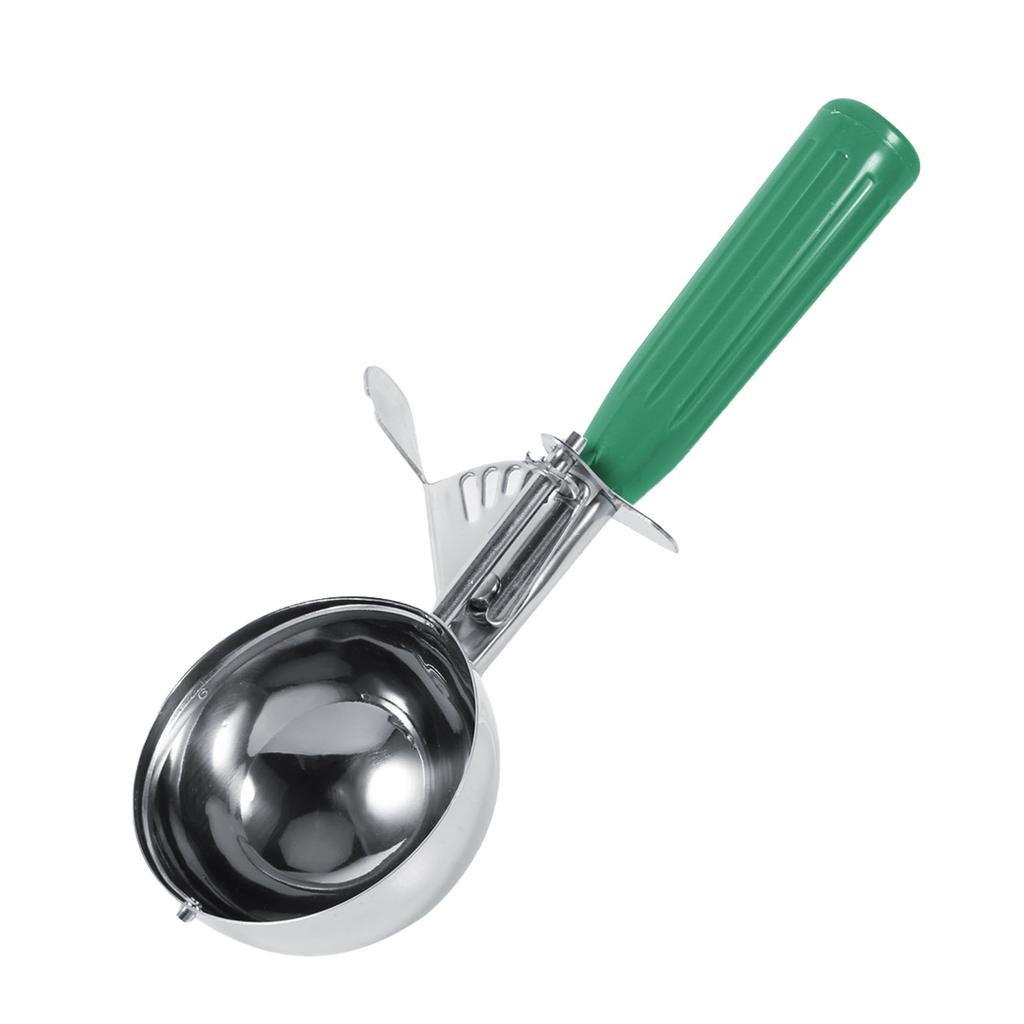 Practical Stainless Steel Fruit Ice Cream Scoop Spoon with Plastic Handle Kitchen Tool (4.2cm)