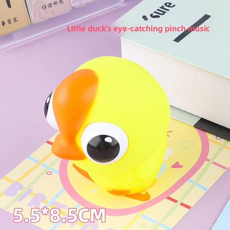 Squeezing Funny Duck Toy Eyepopping Function Stress Relief Motor Training Skill