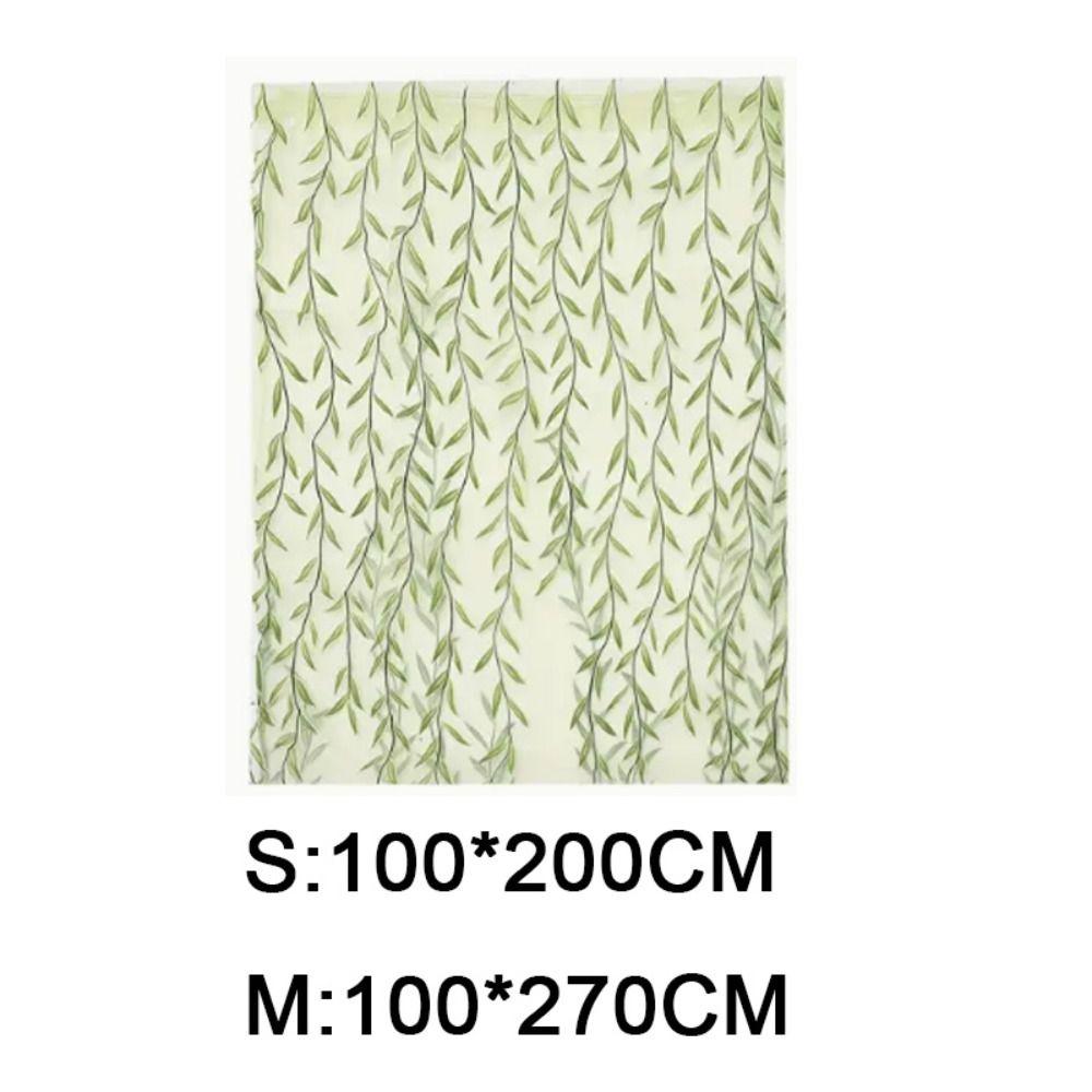 Тюлевая занавеска, оконные драпировки, марлевые прозрачные занавески, оформление окна, занавеска с листом ивы, гостиная