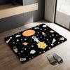 Коврик для пола из диатомовой грязи Space Planet, туалетный коврик для ног, коврик для ванной комнаты, впитывающий воду, противоскользящий, коврик для двери туалета, быстросохнущий, коврик для двери