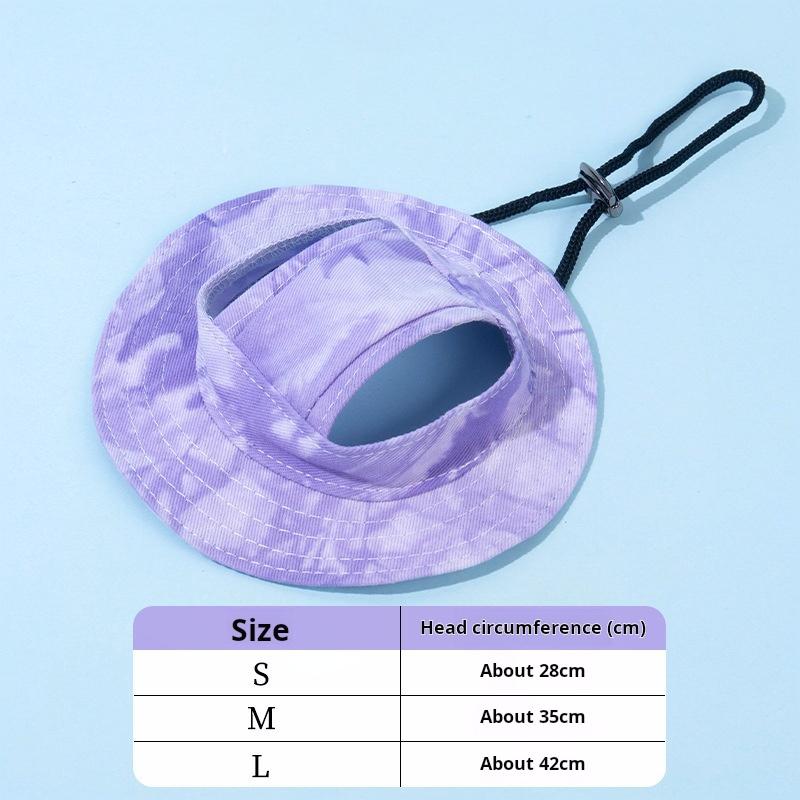 Simple with Ear Holes Outdoor Sports Hat Baseball Cap for Small and Medium Dog Adjustable Dog Sunscreen Hat Small Dogs Pet Hat Dog Hat