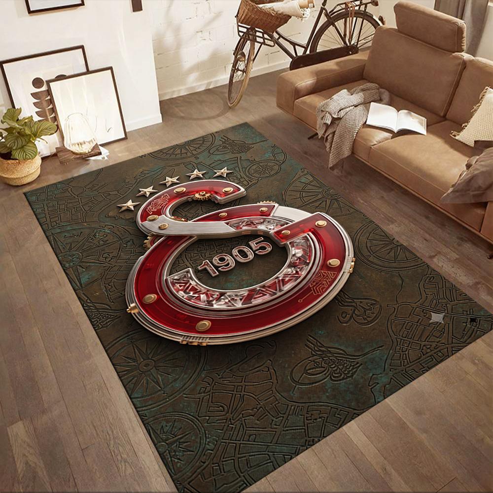 Galatasaray 333 Carpet Design for Game Room Dining Room Living Rooms Playrooms Antislip Carpet Decorate Offices Perfect Gift for Women/Men