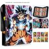 400/900pcs  Freeza Card Zipper Binder Book Folder Anime Son Goku Vegeta PU Zipper Cards Collection Album Toy Gift