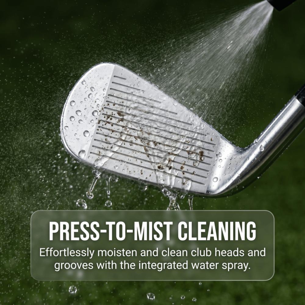 Press-Type Golf Club Brush Water Spray Golf Club Cleaner Club Cleaning Brush Club Head Grooves