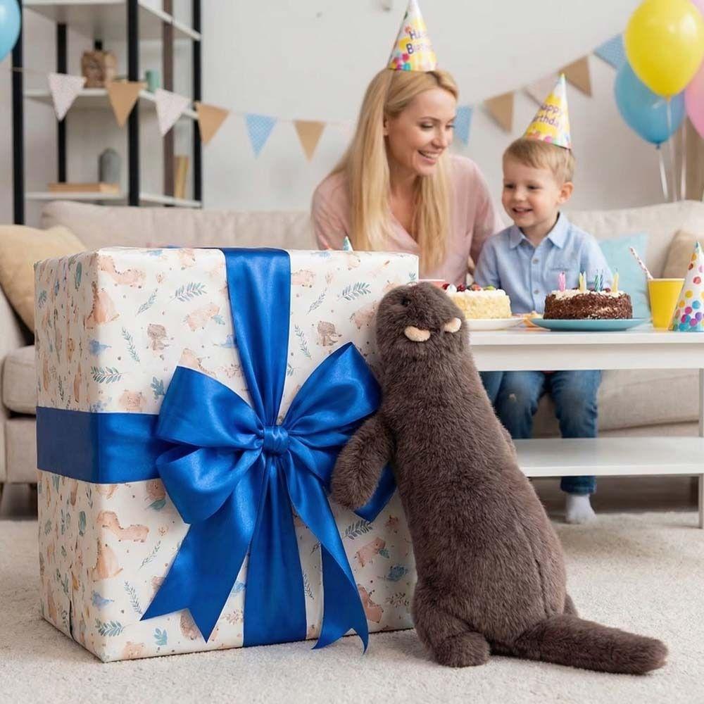 Realistic Design Plush Ferret Stuffed Toy Lifelike Appearance Ferret Stuffed Animal Kids Gift