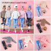 1 Set Fashion DIY Kids Gift Toy Casual Wear Hats Dolls Pants Girl Clothes Winter Wear Sweaters