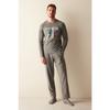 Брюки с длинным рукавом Joy Серый пижамный комплект