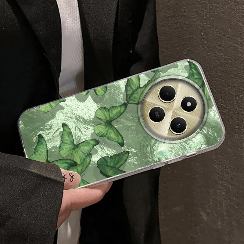 Luxury Butterfly Shadow Phone Case For Xiaomi Poco X3pro X5 M6 X6 X3 NFC M5s M6 Pro C75 C61 Shockproof Girls Women Fundas Cover