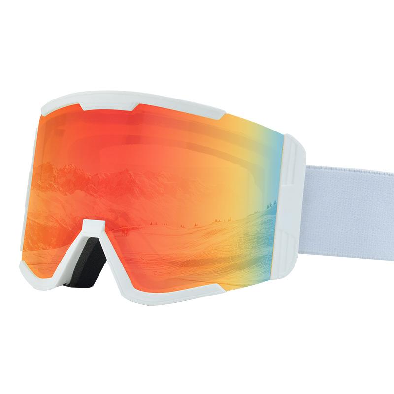 Double-layer anti-fog snow goggles Ski goggles compatible with prescription glasses, three-layer foam ski goggles