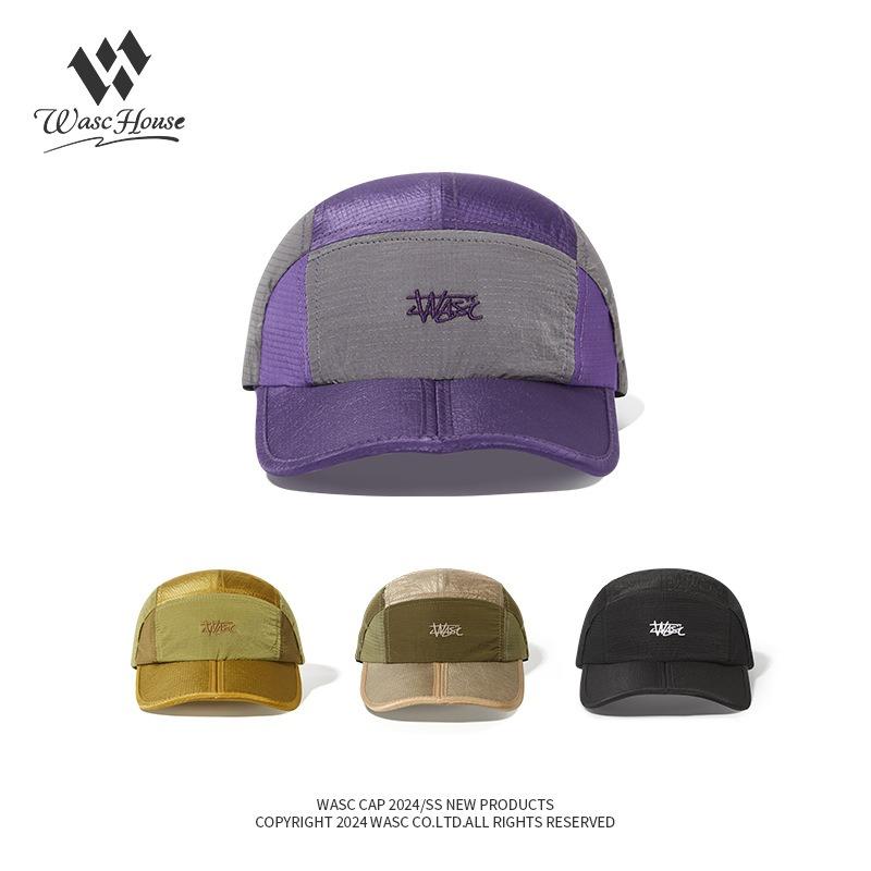 Baseball Cap Foldable Brim Outdoor Quick-drying Visor Mesh Sun Hat Sports Cap Parent-child Peaked Cap Tide