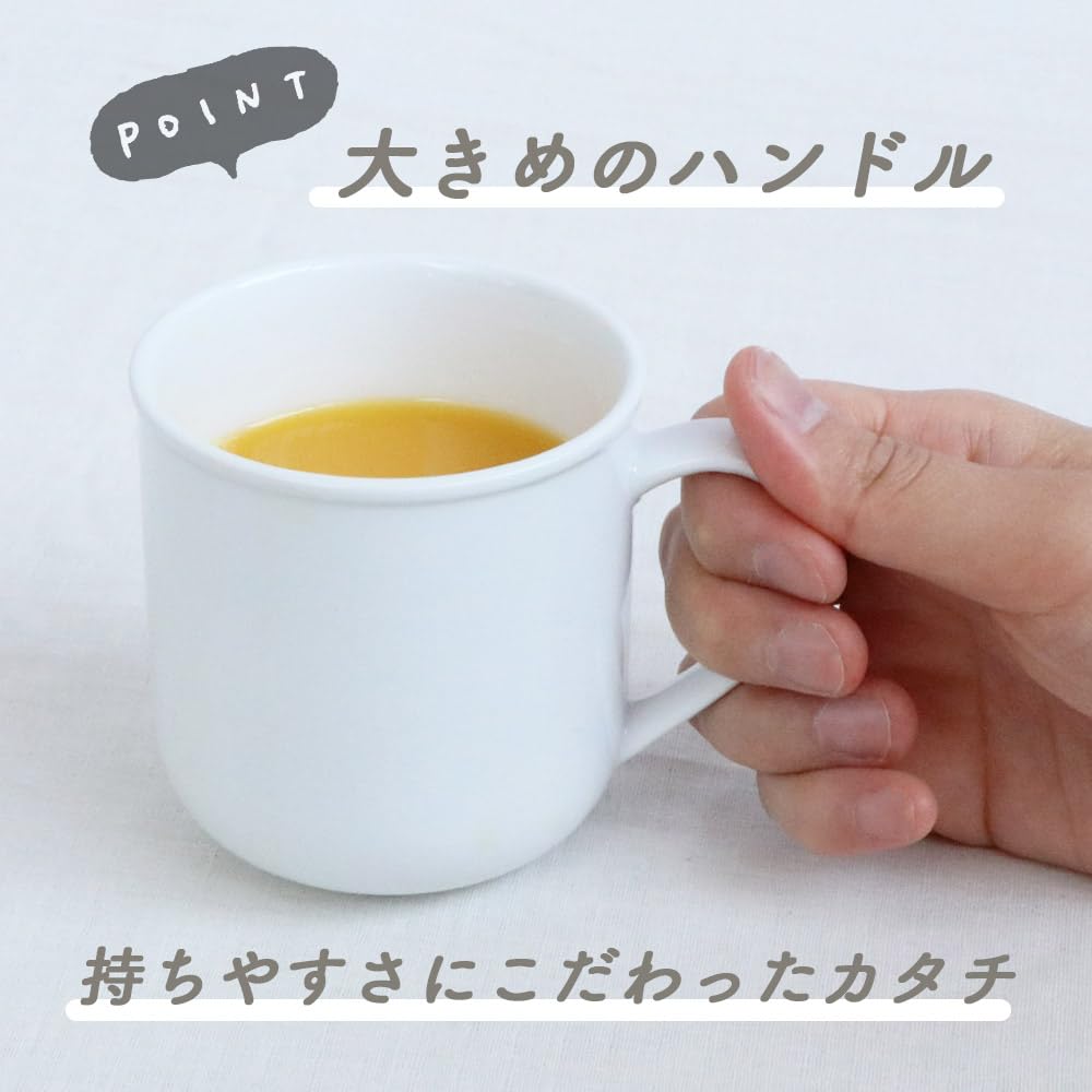 OGISO Кружка из армированного фарфора с большим количеством белого цвета, используется в детских школах 19250000B100 [Официально]! космос,