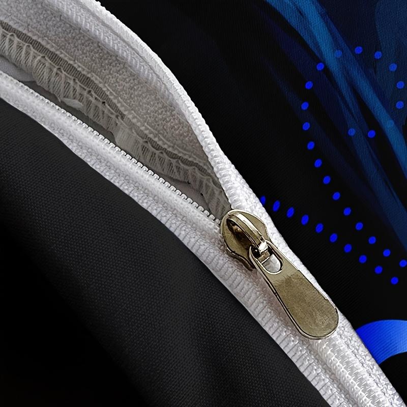 Модный комплект постельного белья с принтом волка и синей розы, мягкий пододеяльник для спальни, гостевой комнаты, 1 пододеяльник + 2 наволочки