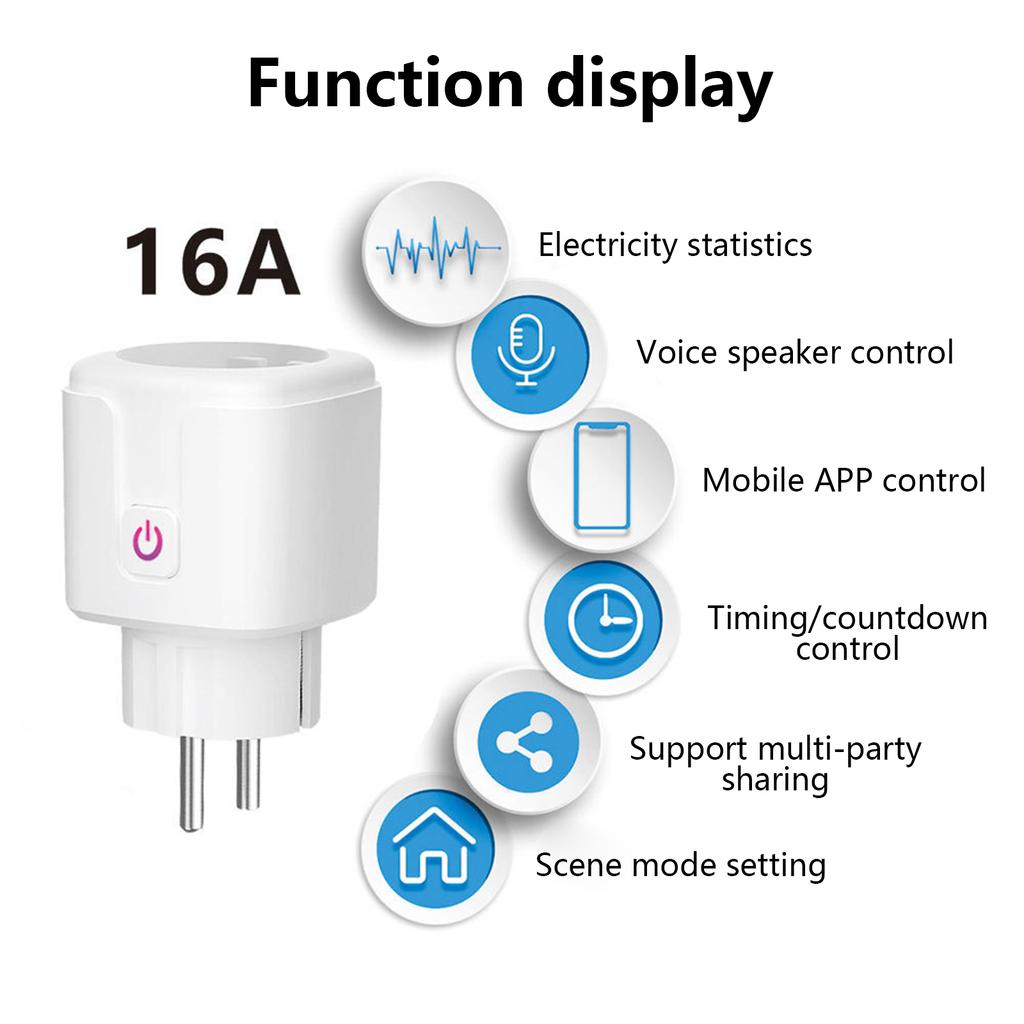 MIT Smart WiFi Socket EU Type E Беспроводная розетка с дистанционным управлением Адаптер для зарядки Умная домашняя розетка