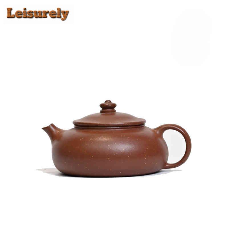 140ml Authentic Yixing Purple Clay Teapots Artists Handmade Han Jiang Pot Raw Ore Purple Mud Kettle Zisha Tea Set Cha Supplies