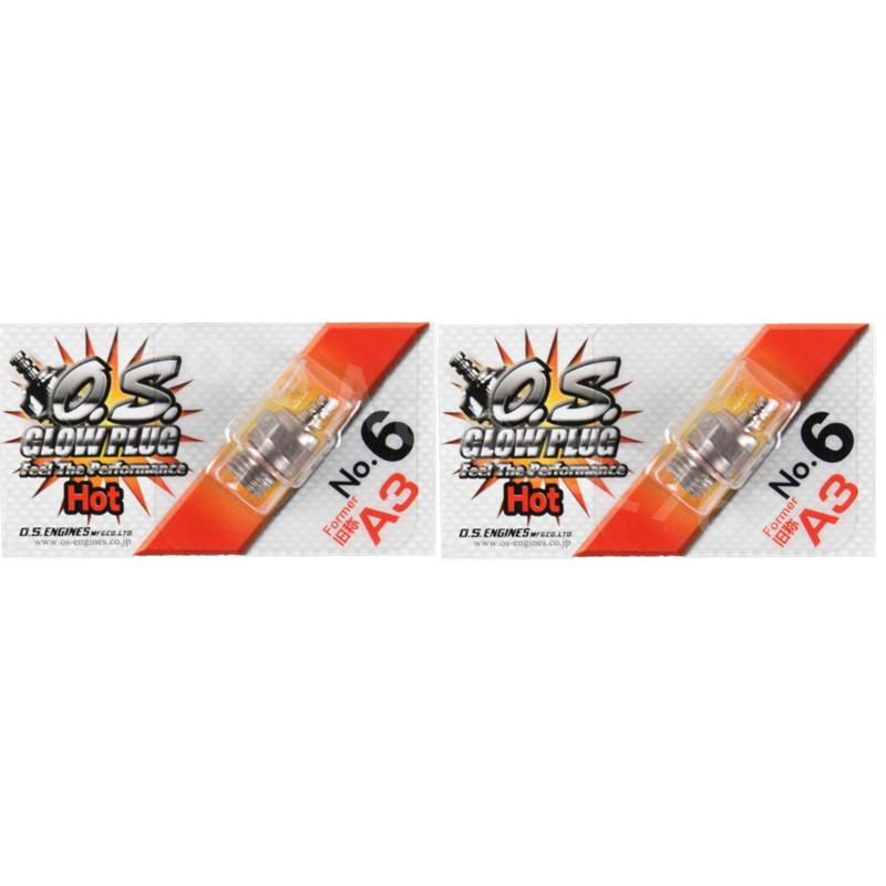 2pcs OS O.S. F No.8 A3 No.6 Glow Plug Medium Four Stroke 71615009 Standard Spark Medium Hot For Truck Nitro Engine Parts