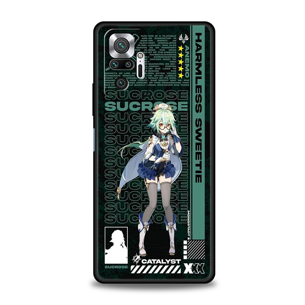 Роскошный чехол для телефона Hu Tao Genshin Impact для Xiaomi Redmi Note 12 11 10 Pro Plus 9S 9 8 7 9T 8T 9C 9A 5G K40 Gaming Soft Cover