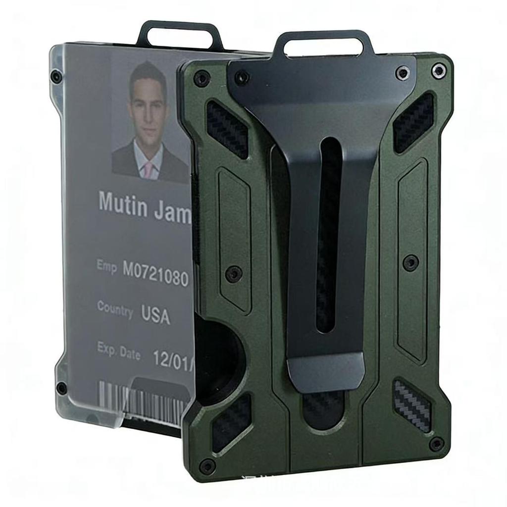 Новый стиль Прозрачный RFID Металлический Держатель для Рабочей ID-карты Кейс с Клипсой
