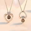 Double Love Temperament Versatile I Love You Projection Collarbone Chain
